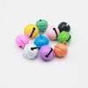 Campana Redonda Pequeña para Mascotas de 22 mm de Colores Pintados Dulces, Accesorios DIY para Llavero, Campana Colgante de Metal Navideño