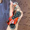 Llavero Colgante Creativo Genial de Motocicleta Mini Coche de Juguete de Cuerda para Niños Llavero de Mochila Pequeño Regalo al por Mayor