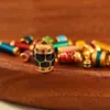 Joias Personalizadas Prata S925 Banhada a Ouro Esmalte Contas Cilindro Contas Espaçadoras Pulseira DIY Feita à Mão Colar Materiais para Joias Acessórios