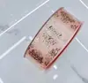 3.8cm Venta Caliente Transfronteriza Termoestable Estampado en Caliente Patrón Europeo Textura Agrietada Hecho a Mano DIY Cinta Lazo Accesorios para Cajas de Regalo