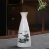 Jarra Pequeña de Cerámica para Vino, Jarra Doméstica para Vino Caliente, Calentador de Vino Antiguo, Jarra de Vino, Set de Sake de 0.1 kg, Juego de Copas de Vino Blanco, Botella de Vino