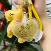 Ouro Puro 999 Princesa Por Favor Fique Rica Chaveiro de Ouro Pulseira de Couro com Pingente de Pônei Presente de Promoção para Live Streaming Atacado