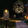 Lámpara Solar para Césped Recortada Transfronteriza 2022 Lámpara LED Estrella Luna Proyección Jardín Exterior Lámpara de Enchufe para Suelo