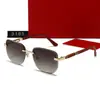 Nuevas Gafas de Sol de Moda Sin Montura Gafas de Sol Europeas y Americanas de Borde Cortado de Moda Gafas de Sol Personalizadas de Color Gelatina para Hombres y Mujeres 3165