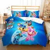 Venta Caliente Dibujos Animados Equipo de Aventura Ladrando Juego de Ropa de Cama con Estampado Digital de Dibujos Animados