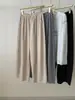 Calça de Arroz Pegajoso Plissada Preguiçosa Fluida de Perna Larga Feminina 2026 Outono/Inverno Emagrecedora Versátil Estilo Coreano Petite Casual Calça de Vovó