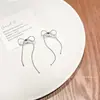 Pendientes de lazo nuevos de verano 2021, temperamento femenino, pendientes largos con borlas de alto sentido, pendientes femeninos, una generación de cabello