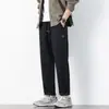 Pantalones casuales para hombre 2026 nuevo modelo primavera y otoño rectos holgados cropped marca de moda pantalones largos deportivos de verano para hombre