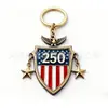 Novo Modelo Transfronteiriço: Medalha Comemorativa do 250º Aniversário dos Estados Unidos Pingente Chaveiro de Acrílico 2D