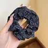 Goma para el pelo extragrande estilo francés para mujer, estilo de alta gama y casual, accesorio para moño, liga para el pelo de tela