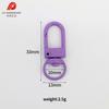 Punto Pintura Colorida Hebilla Puerta Pequeña Hebilla Perro Accesorios Joyería DIY Cordón Teléfono Móvil Gancho Hebilla 3 Puntos Hebilla Puerta Pequeña