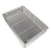 Cesta de desinfección rectangular acero inoxidable 304 hospital equipo de alta temperatura cesta de malla tejida cesta de malla metálica cesta de limpieza