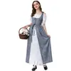 Vestidos Medievales Retro Europeos y Americanos 2025, Disfraces para Teatro Renacentista, Conjuntos para Padres e Hijos que Entallan la Cintura