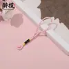 Cordón forrado de tela borla de nudo chino cabeza de cuerda multicolor unidad flash USB llavero empaque regalo colgante venta directa al por mayor