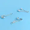 Plata Pura 999 Colgante de Cuentas Separadoras de Pez Loto Accesorios Retro Fat Fortune Accesorios de Tres Vías Borla Materiales Hechos a Mano DIY