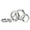 Acero Inoxidable 304 Tuerca Hexagonal Delgada Tuerca Raíz Rosca Fina Tapa de Tornillo Delgada Tuerca de Rosca para Tubería Imperial Tapa de Grifo de Bloqueo