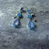 Colar Azul Flor Estrelada Elegante e Refrescante para Mulheres, Corrente para Clavícula de Luxo Leve de Alta Qualidade para Vestido de Noite, Corrente de Pescoço Doce e Graciosa