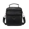 Bolsa mensageiro masculina de couro genuíno moda grande capacidade vertical camada superior multifuncional bolsa de ombro de couro bovino mochila de negócios atacado