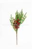 Plástico Transfronteiriço Natal Nuofuk Sensação de Pinheiro Agulha de Pinheiro Ferro Forjado Fruta Vermelha Pinha Decoração de Árvore de Natal Enfeites de Madeira