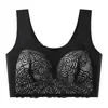 Ropa Interior Transfronteriza de Talla Grande Sin Aros Push-Up de Encaje Estilo Chaleco Sin Costuras para Mujer Bra de Talla Grande de Comercio Exterior Europeo y Americano