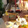Juego de Copas de Vino Tinto Cuadradas Lujo Europeo de Alta Gama Cristal Copa de Vino Copa Borgoña 535ml