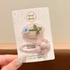 Pinza para el Cabello de Lana con Estampado de Leopardo para Otoño e Invierno para Mujer, Elegante Pinza para Flequillo Lateral, Pinza BB de Gama Alta para Pelos Sueltos, Pasador de Moda Estilo Retro