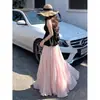 Saia Rosa para Mulheres, Novo Estilo Verão 2026, Chiffon Fluido com Acabamento em Cetim tipo Sereia, Saia Longa Roxa de Verão