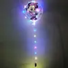 Impresión luminosa bola de onda flotante aire Red social transparente globo luminoso para empujar caricatura plaza infantil caliente venta al por mayor