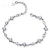 Pulsera de plata esterlina 925 al por mayor coche flor pulsera con incrustaciones de diamantes mujeres estilo coreano moda de lujo ligero joyería de plata esterlina