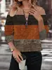 2026 Nueva Moda de Primavera y Verano Europea y Americana de Comercio Exterior Transfronterizo Elegante Cuello Redondo Talla Extra Camiseta de Manga Larga para Mujer