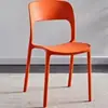 San Tang Todo Plástico PP Moldeado Integrado Silla de Plástico para Picnic en la Playa Respaldo para Adultos Silla de Comedor Silla Alta para Exteriores Silla Alta para el Hogar