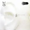 Aretes de Titanio G23 para Bowling Incrustados con Zirconia 5A Brillante en Corte Marquise Joyería de Perforación Elegante de Venta Caliente Europea y Americana