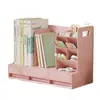 Caja de almacenamiento plegable simple organizador de archivos A4 suministros de escritorio para estudiantes caja de almacenamiento para libros y papelería