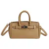 Bolsa Kelly Estilosa Estilo Coreano com Padrão de Lichia, Design de Nicho, Bolsa Pequena Exquisite, Toque de Luxo, Versátil para o Dia a Dia, Bolsa Transversal