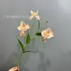 Flor Grande Íris Orquídea Flor Artificial Casamento Floral Decoração Suave Arranjo de Flores Alto e Flexível Alice Belo Arranjo de Exibição