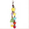 Pingente Chaveiro de Bola de Pelúcia com Franja, Decoração para Bolsa, Bolsa de Mão, Carteira, Atacado do Fabricante, Versátil