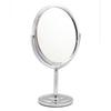 Espelho de Mesa Oval Dupla Face com Lupa para Maquiagem, Espelho Giratório Grande Estilo Europeu para Maquiagem de Entrevista de Loja, Espelho de Mesa para Maquiagem