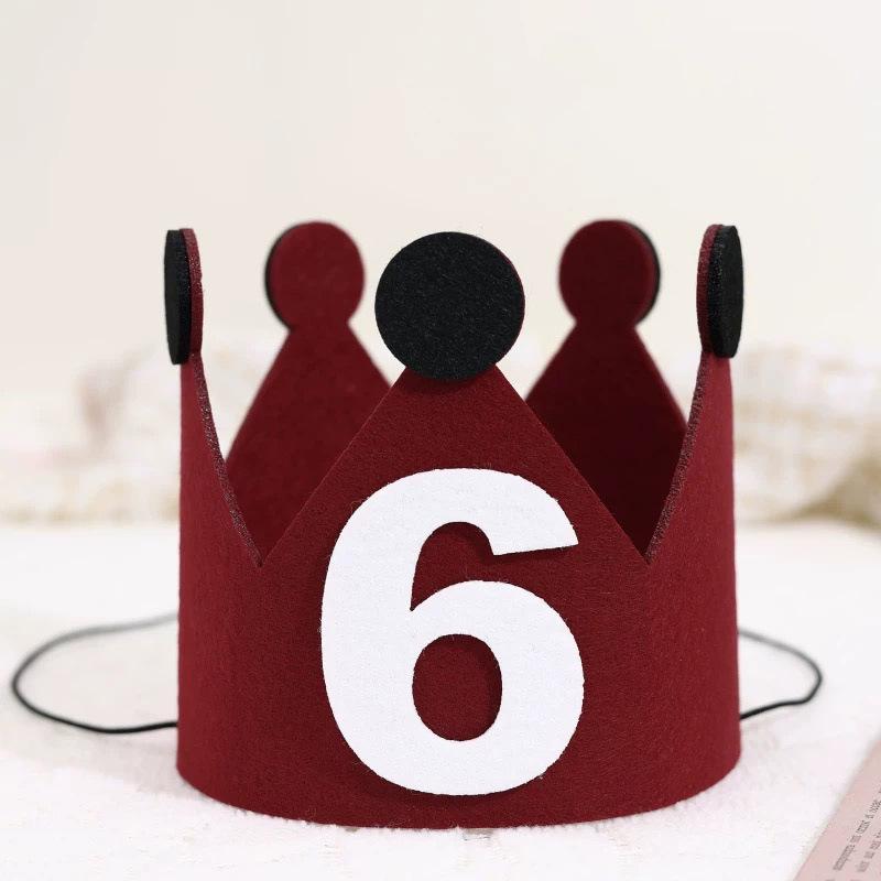 酒红皇冠帽【6】