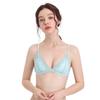Sutiã sexy europeu e americano de renda leve sem anel de aço, sutiã sem costura confortável, triângulo, copo macio, roupa íntima feminina respirável