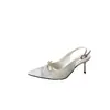 970-38~Sandalias de Tacón Alto Estilo Francés de Punta Cerrada, Zapatos de Hada, Nuevo Modelo 2026, Zapatos Slingback de Punta con Lazo