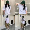 Camiseta blanca pura de manga corta para mujer, verano, color liso, básica, interior, algodón, manga media, top holgado, moda ins