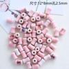 Cuentas de cerámica diy material para abalorios accesorios cuentas sueltas bambú estudiante femenina niños pulsera tejida collar cuentas bambú