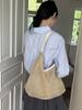 2026 Nueva Bolsa Tejida de Paja Estilo Coreano Estilo Pastoral Bolso Tote de Gran Capacidad Moda Versátil Bolsa Tejida de Celebridad de Internet para Mujeres