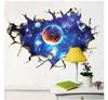3d Quebrado Espaço Da Parede Planeta Adesivos De Parede Quarto Sala De Estar Teto Adesivos Decorativos 3d Adesivos De Parede AF8502