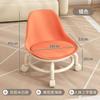 Taburete pequeño de acrílico silencioso para niños pequeños con rueda universal, taburete bajo con polea para silla pequeña famosa en Internet, hermoso taburete de costura
