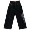 Cross-border American Fashion Brand Street Hip-hop Impresso Jeans Reto Moda Masculina Casual All-match Casual Jeans