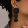 Brincos de metal geométricos europeus e americanos de grande temperamento, moda, longos, personalidade, versáteis, brincos brincos