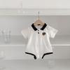 Ropa de Bebé de Verano Ropa de Una Pieza Ropa de Envolver para Bebé Niño Ropa Polo Fina Súper Linda Ropa de Escalada Rayada para Cien Días