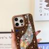 Funda de lujo colorida con diamantes de mariposa y pedrería de color contrastante adecuada para iPhone1615promax Funda protectora