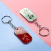 Llavero de Mensaje de Bendición Caligráfica Creativo Personalizado Divertido Texto Decoración de Mochila Estudiantil Colgante Peculiar con Acrílico